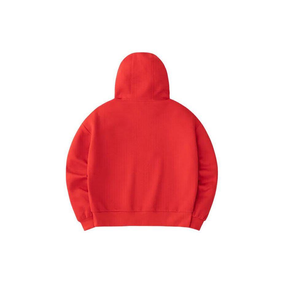 Anta Life Series Good Things Happen 3D Embroidered Floral Hoodie Women Hoodies Deep-Red 162418709-1