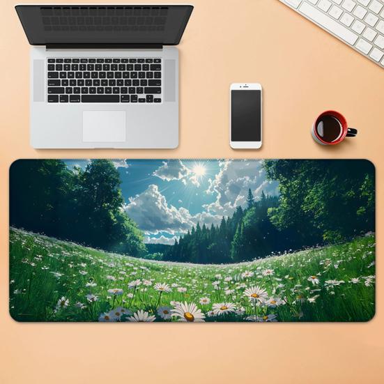 Mouse Pad Desenho Animado Retangular Impermeável para Casa Escritório Jogos Computador Laptop Mousepad Tapete de Mesa com Base de Borracha Antiderrapante Acessórios para PC