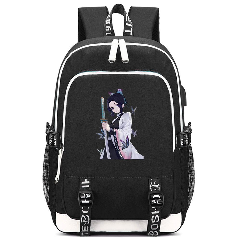 Süßer Cartoon Dämonentöter Aufdruck Rucksack Große Kapazität Schultasche Student Schultasche Outdoor Laptop Reisetasche Geschenk