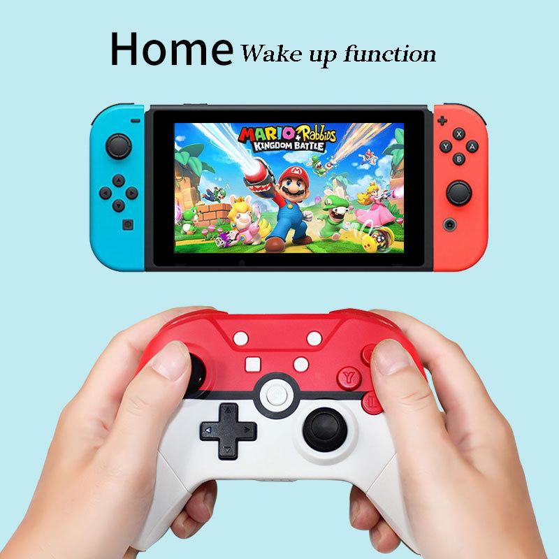 Herní rukojeť Bezdrátový ovladač Bluetooth Somatosensory Vibration Handle pro Nintendo Switch PRO