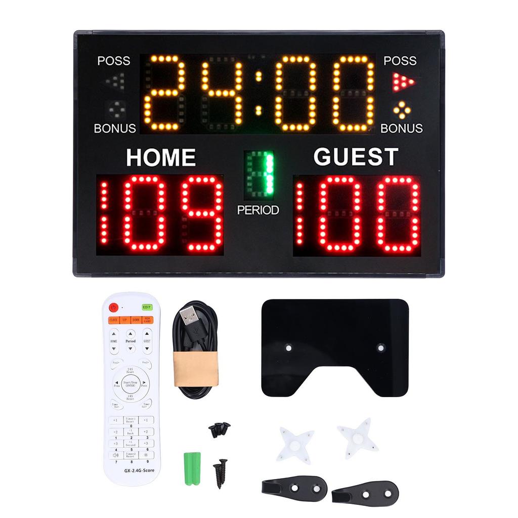 Digital Basketball Scoreboard 11 Digit LED Electronic Multisport Indoor Tabletop for Game Training V