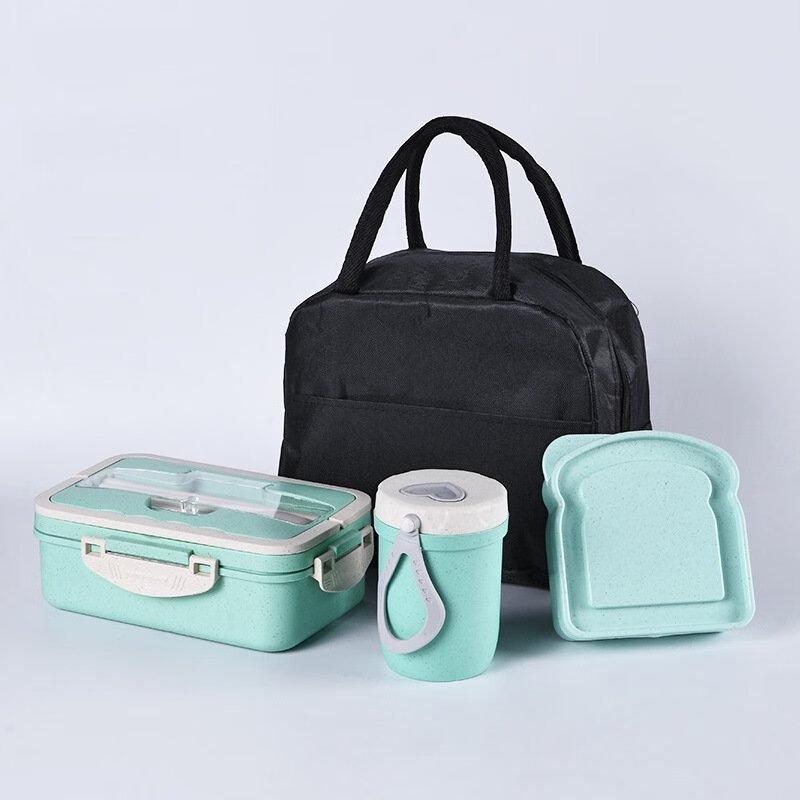 

ZISIZ Lunch Box Set with Green Breakfast Cup