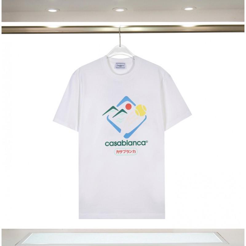 Mens Loose Fit Cotton T-Shirt With Graphic Print Casual Short Sleeve Tee