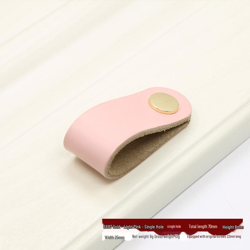 Nordischer Leder-Ziehgriff für Kleiderschrank, Schublade, Koffer oder Kiste