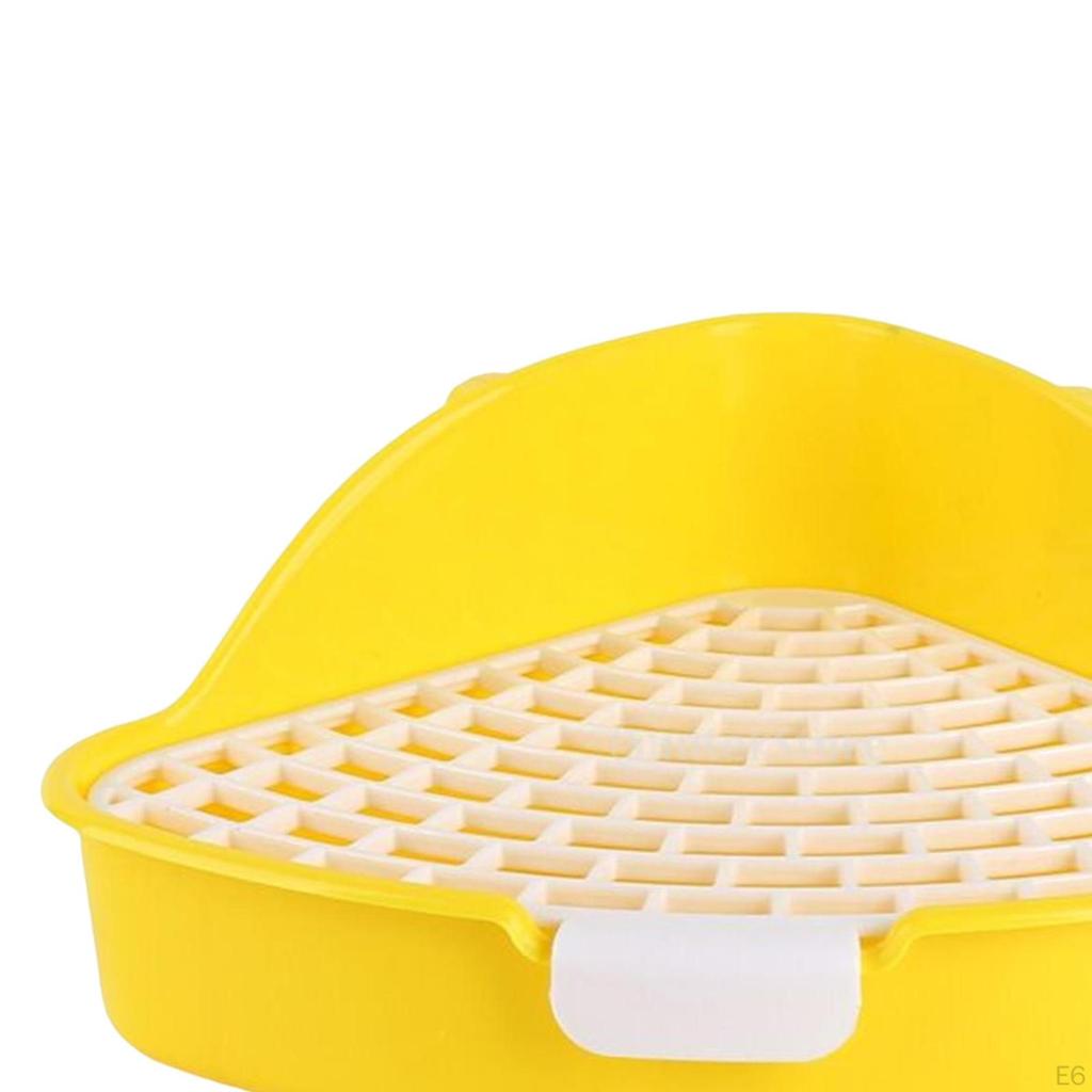 Potty Trainer Bedding Box Indoor with Snap Fastener Easy To Cleaning Pet Toilet for Guinea Pig