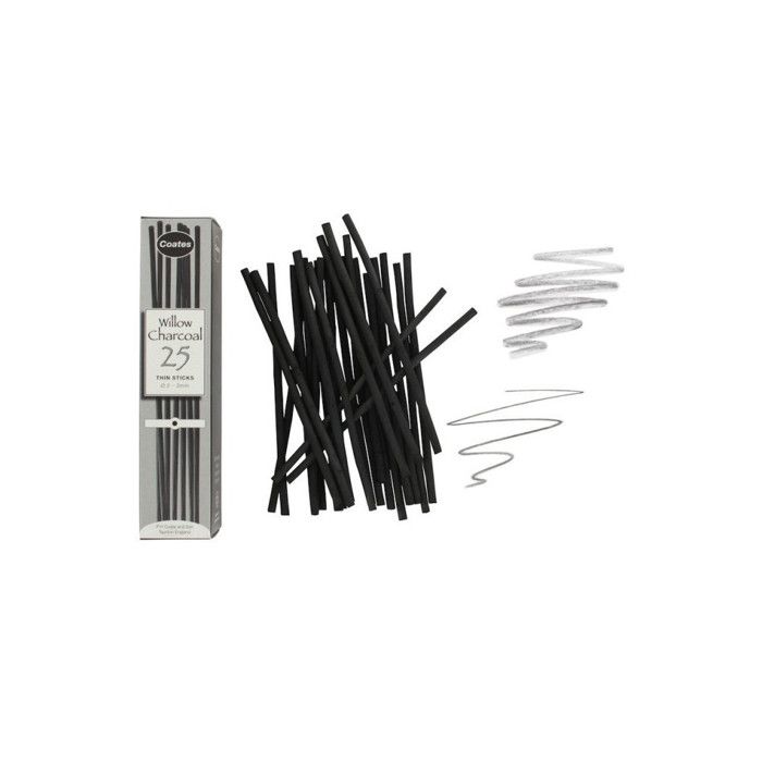 Mignonnette Holzkohle Ø 2 bis 3 mm 25 Stäbe