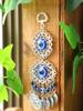 Boho Evil Eye Hanging Wall Decor Metal Pendant Wall Art Hanging Ornament Gothic Home Decor Garden Wind Chimes Outdoor Decoration