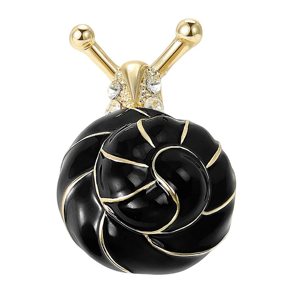 Accessoire de Mode Polyvalent Broche Escargot Art Émaillé Idéal Pour Tenues Décontractées Événements Formels Et Port Quotidien