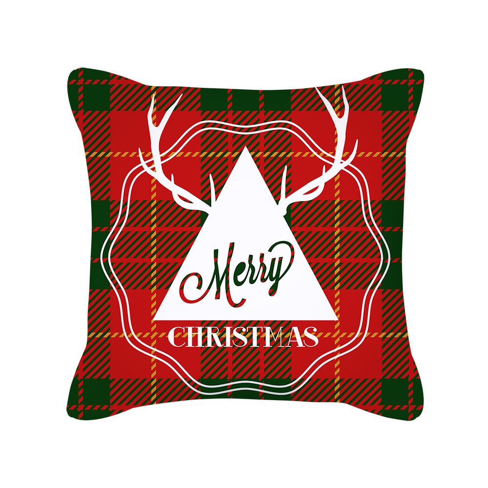 

New Ins Cartoon Christmas Gift Pillowcase Holiday Cushion Pillowcase Furniture Supplies 45 * 45cm
