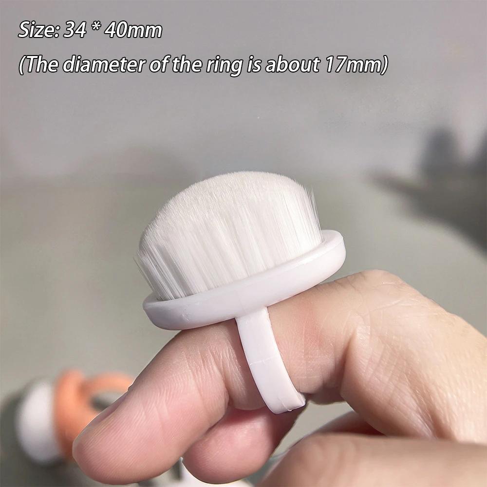 Nails Art Dust Brush Buckle Brush Oval Gel Dust Cleaning Make Up Ring-Shaped Brush Manicure Tools Fine Soft Bristle Brushs