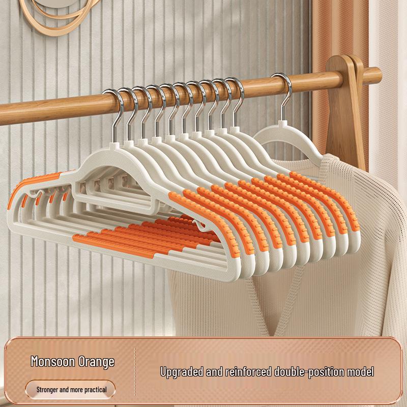 Non-Slip Traceless Dual-Use Hanger: Anti-Shoulder, Wet/Dry, Wardrobe Storage