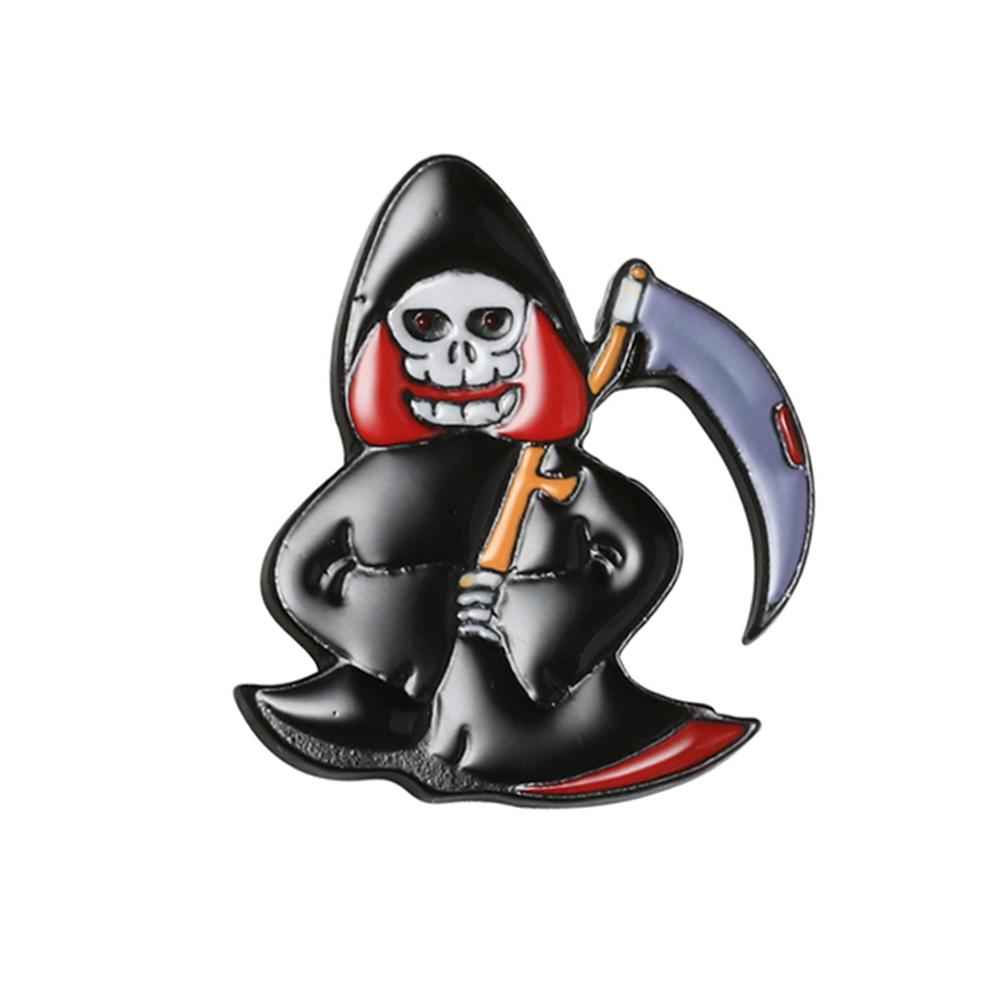 Punk style brooch magic wizard cranio vampire rose button pin denim jackets brooches badge gifts gothic jewelry dropshipping