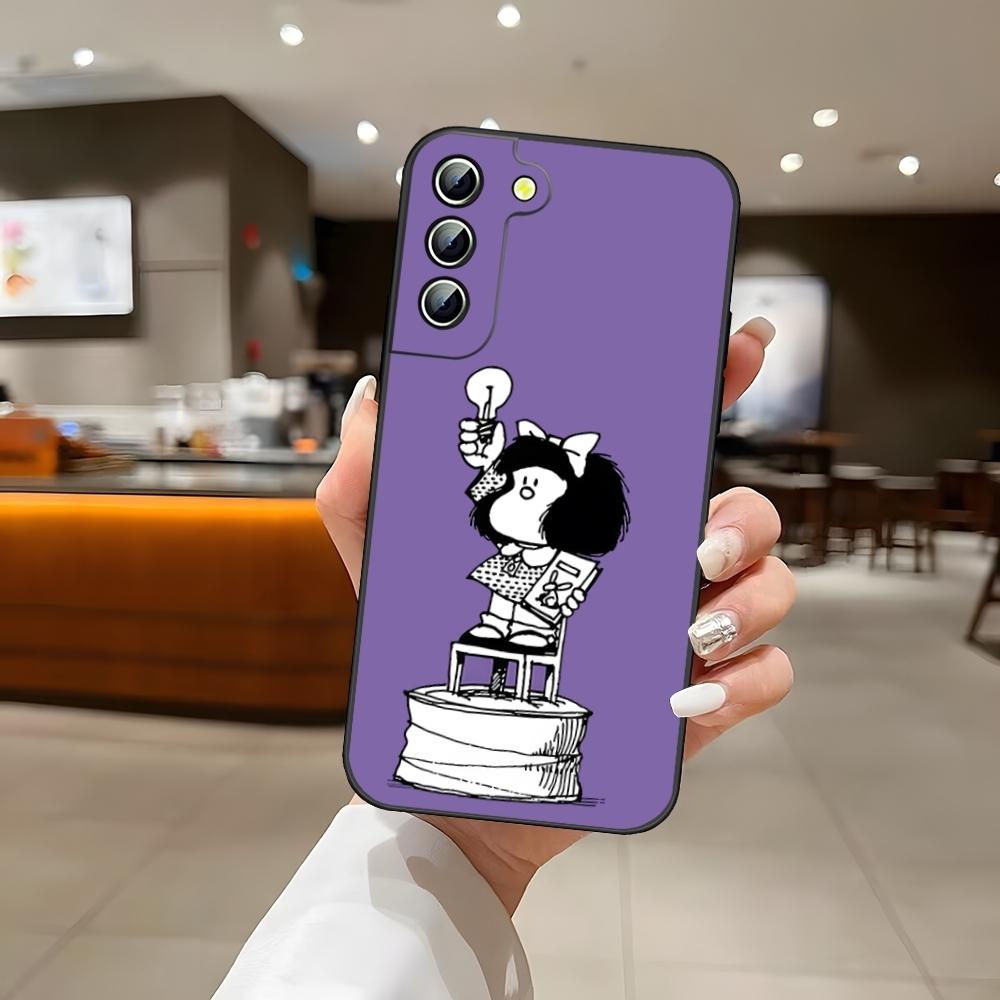 Comics Mafaldas Phone Case Back Cover for Samsung S24 Ultra S22 S23 S20 Fe S21 Plus Galaxy A54 A34 A24 A53 M54 Note 20