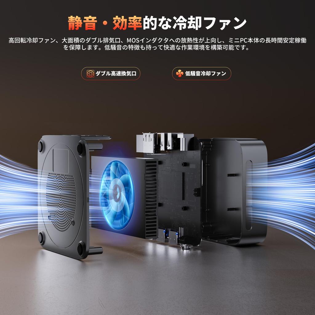 Mini PC AMD Ryzen 5 7430U up to 32GB RAM 512GB SSD expandable up to 4TB mini PC Windows11 Pro WiFi 6 port output Quiet and fast heat dissipation Vesa