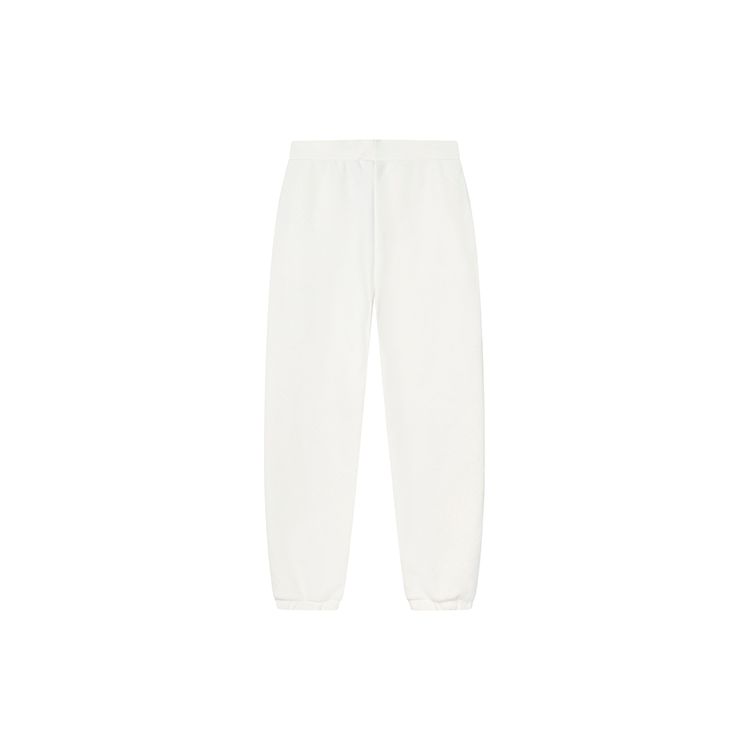 FILA Solid Color Fashion Fleece Slim Fit Casual Pants Women bottoms Cloud-Mushroom-White F11W249606FWT