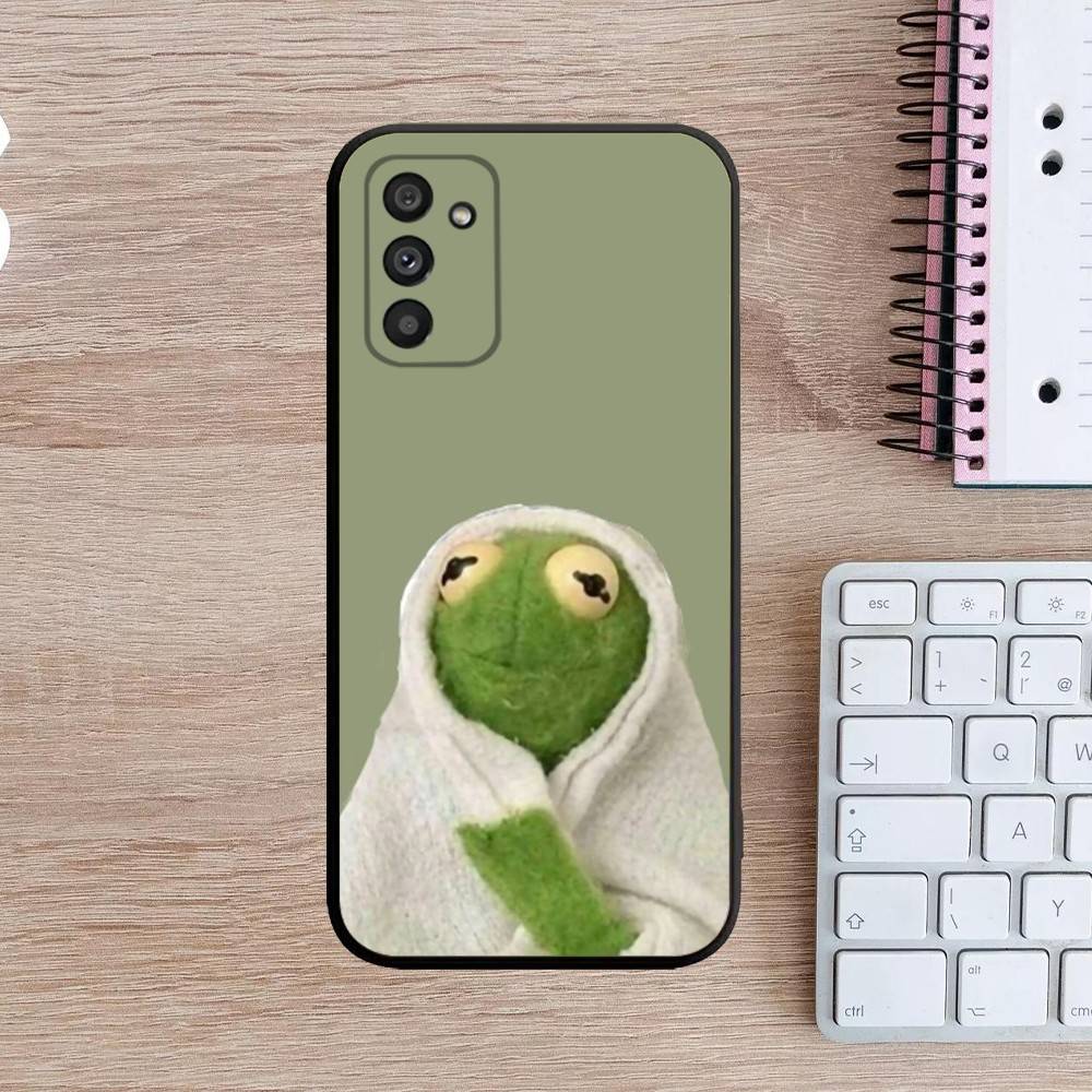

K-Kermit the frog Phone Case For Samsung Galaxy A13,A21s,A22,A31,A32,A52,A53,A71,A80,A91 Soft Black Cover Samsung a135g