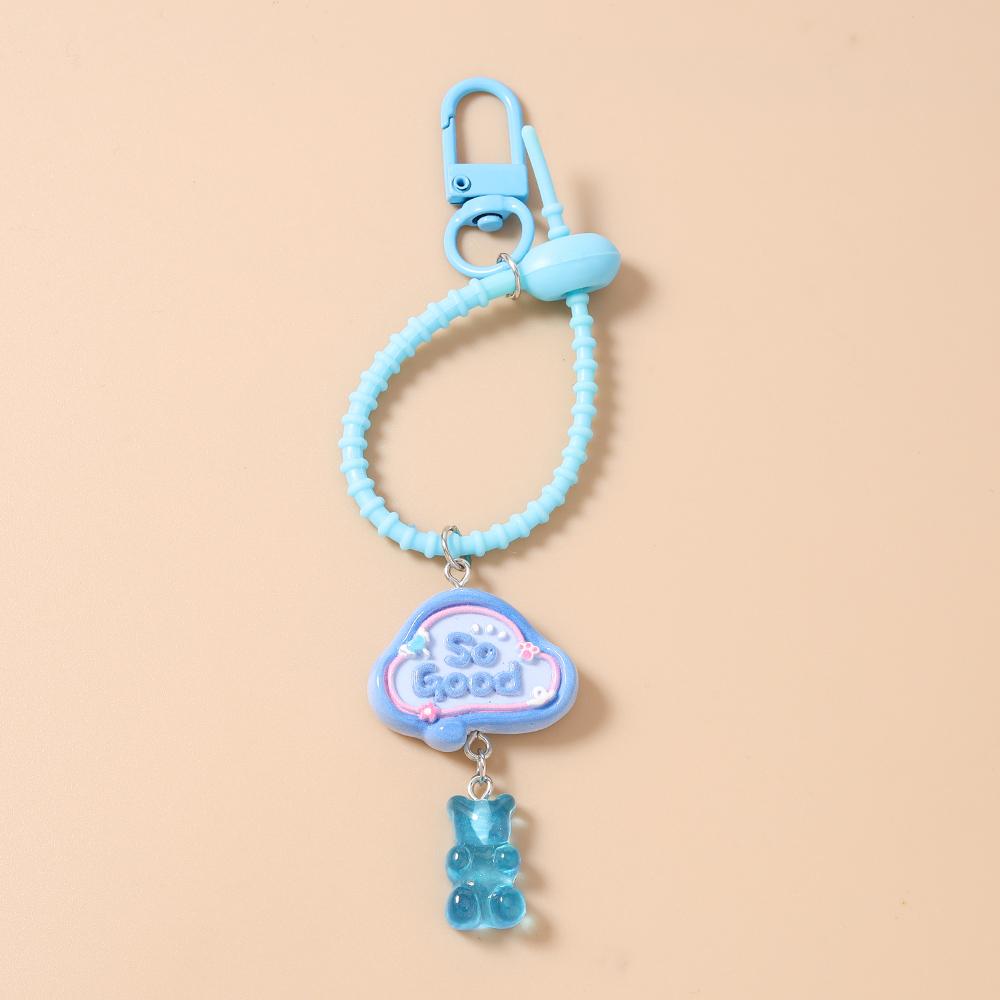

Fashion Hand Knitting Rope Knot Keychain Women Girls Bear Key Ring Pendant for Handbag Decor DIY Key Chain Jewelry Gifts