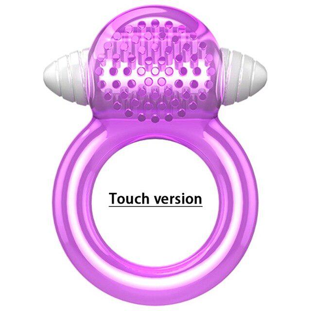 Cock Rings Bullet Vibrator Penis Exerciser Male Masturbation Lock Sperm Sex Toys for Men