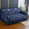 High Elastic Sofa Slipcover with Skirt Stretch Easy Fitted Armchair Sofa Covers 1/2/3/4-Seater Couch Slipcovers for Living Room