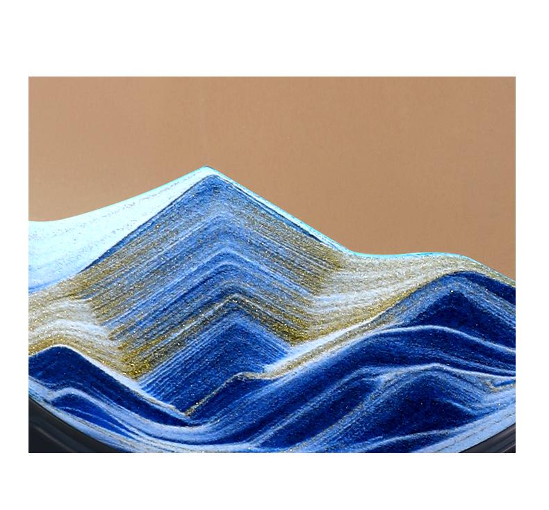 3D Quicksand Hourglass: Stereoscopic Table Ornament for Office and Home Decor