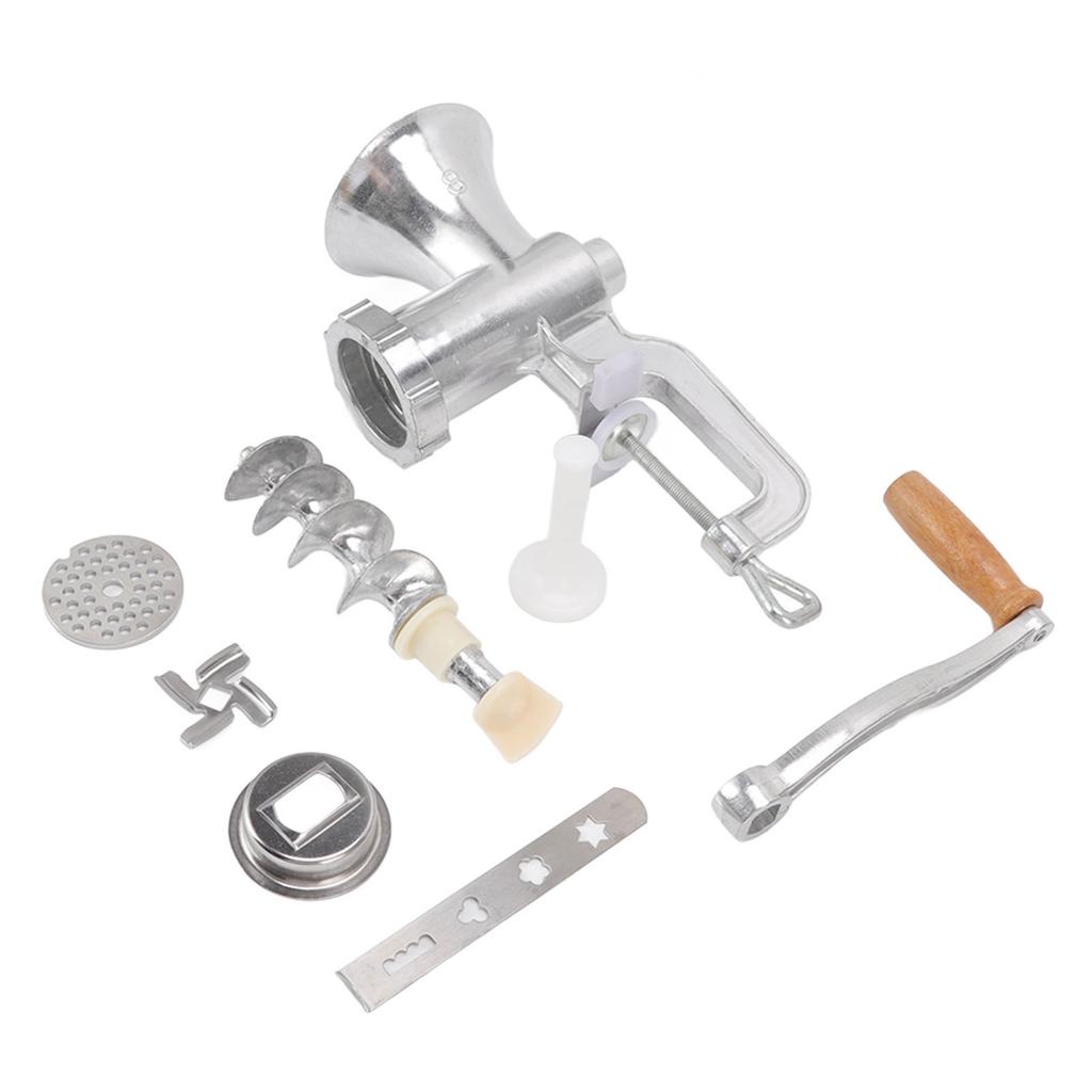 Meat Grinder Aluminum Alloy Long Handle Incisive Cutting Sausage Making Mincer for Cooking