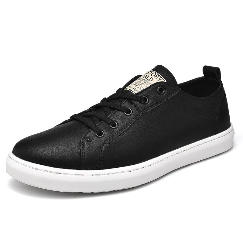 Simple Small White Shoes Men's Business Shoes Soft Soles Comfortable Oxford Shoes Men's Genuine Leather Casual Shoes Flat Shoes