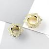 Personalized Stainless Steel Flower Ear Expander Piercing Jewelry