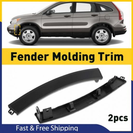 2pcs Fit Honda 2007-2011 CRV Wheel Front Bumper Fender Molding 71103-SWA Trim