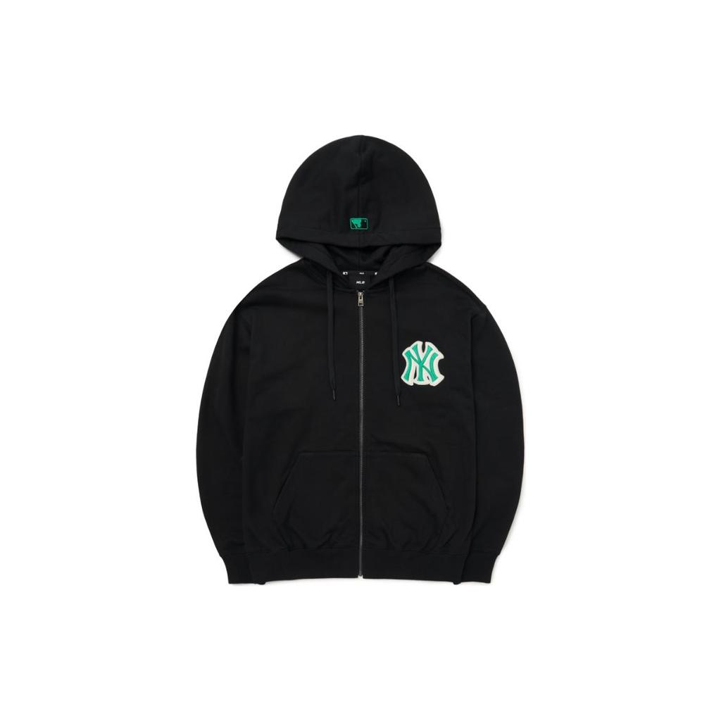 New MLB Mlb Base Logo Jacket Men's Black 3ATRB0224-50BKS