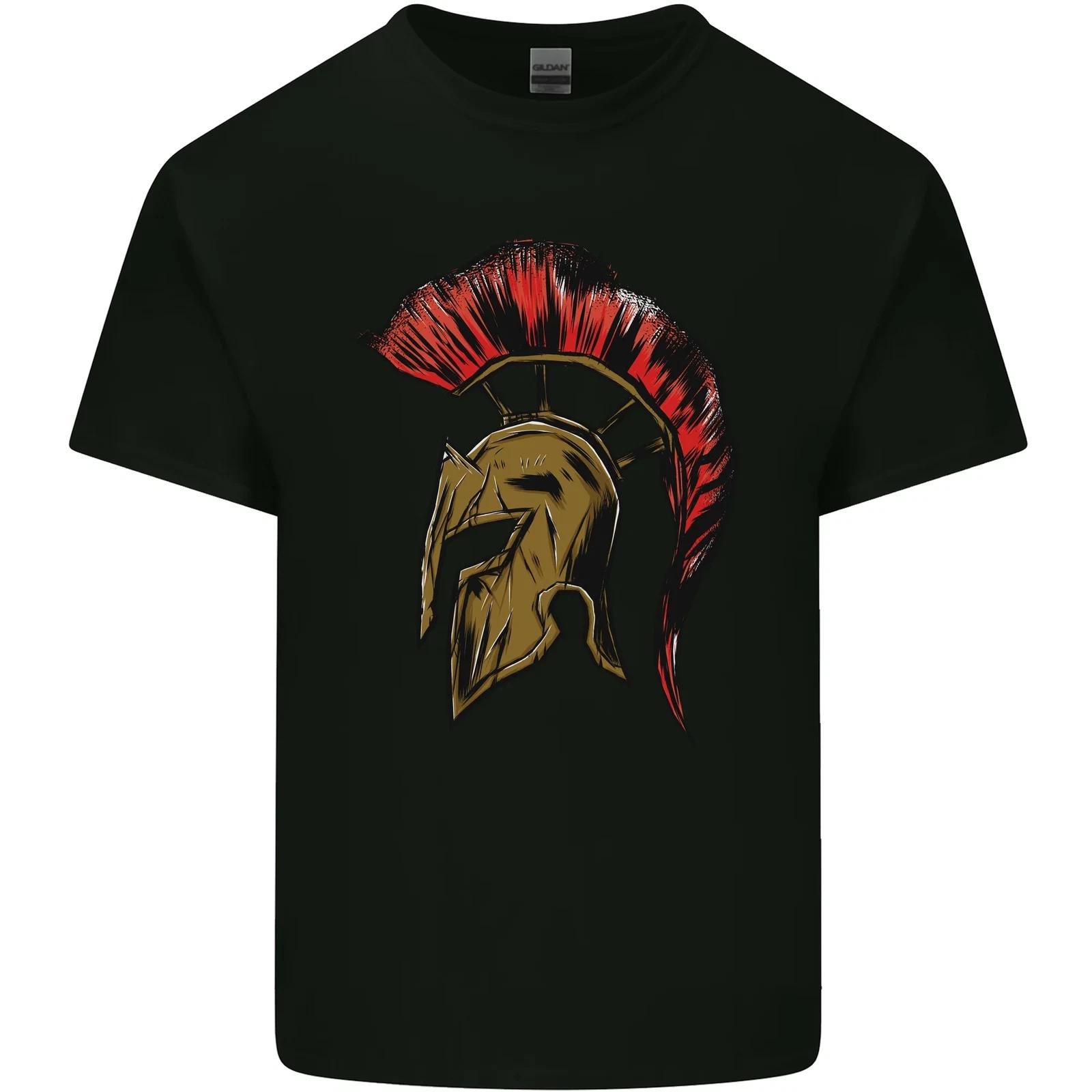 Bodybuilding Gym Training Spartan Helmet Kids T-Shirt Childrens 3XL