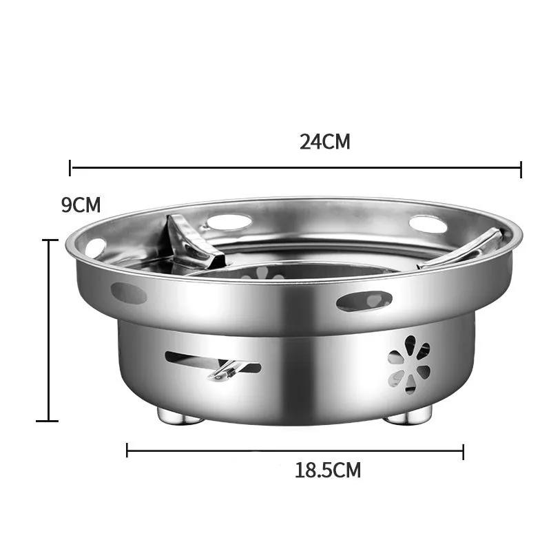 Stainless steel honeycomb skillet 1pc 25.5cm/10inch home cooking picnic pot with handle lyp013