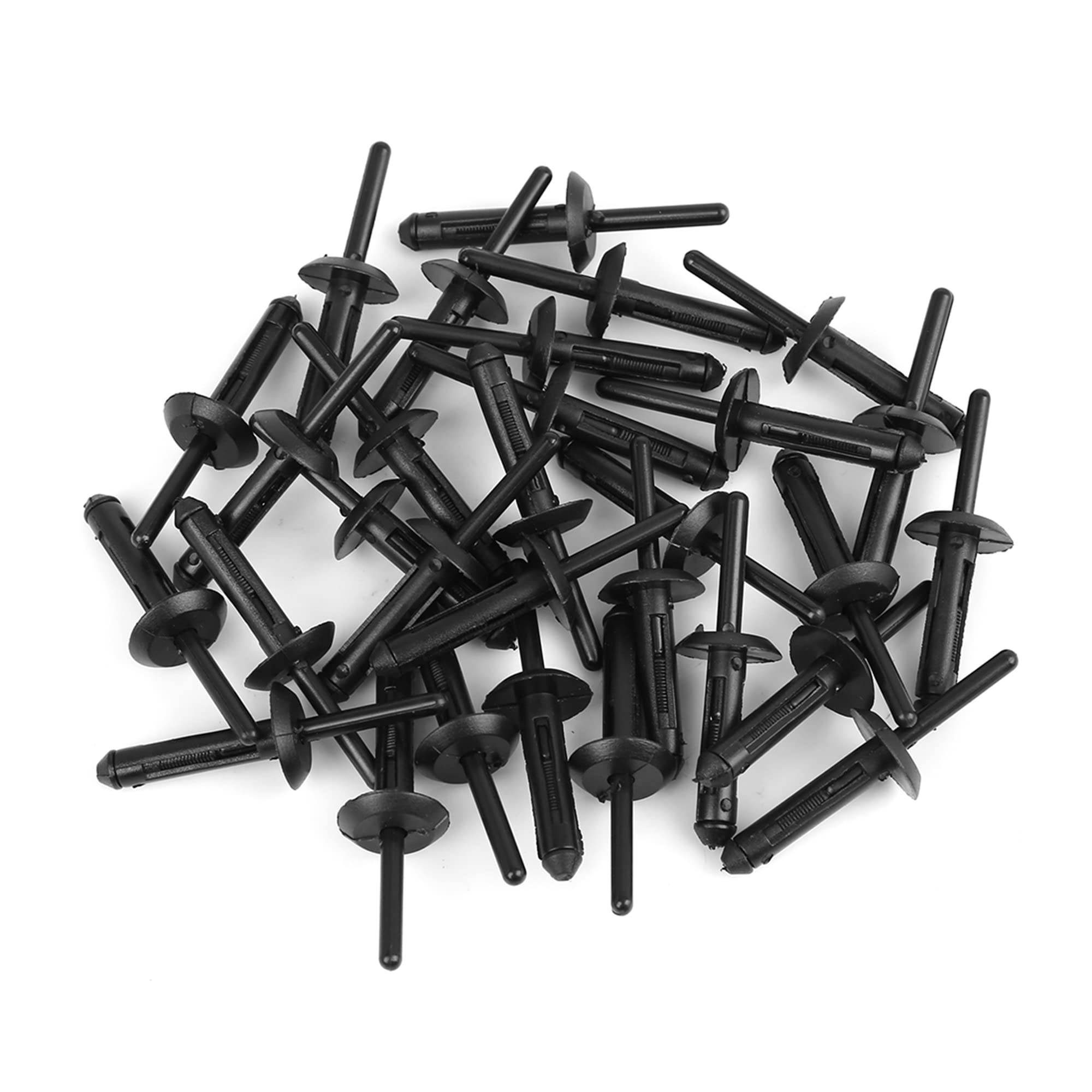 

uxcell Plastic Rivet Bumper Fender Clip 30pcs чёрный