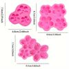 3pcs Flower-Shaped Silicone Molds for Baking And Crafting - Includes Cherry Blossom, Plum Blossom, And Sunflower Designs