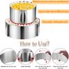6-12 IN Adjustable Round Pastry Ring Mold for Making Chocolate Mousse Cheese Cake Jelly Baking Tools with Scale Easy To Clean