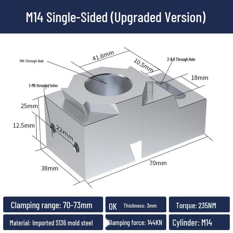 

S136H Steel M14 Single-Sided Expansion Anchor