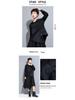 Women's Plus Size Irregular Hooded Patchwork Sweatshirt with Ribbon - Casual Long Sleeve
