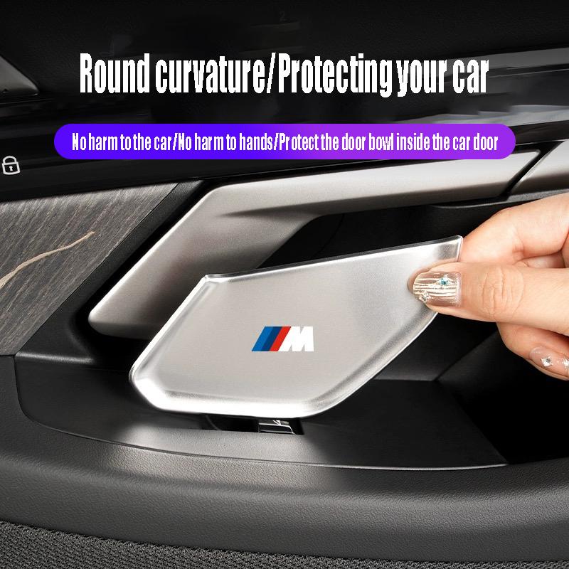 2xFor BMW New 5 Series Interior Handles Auto Door Bowl Protection Cover Modifications And X1/X2/ix1 Automotive Supplie Valve Cap XU7