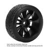 4PCS 1/10 Drift Car Tires Hard Tyre for Tamiya TT02 On Road Drifting Car RC Rubber Tires and Wheels Set Black