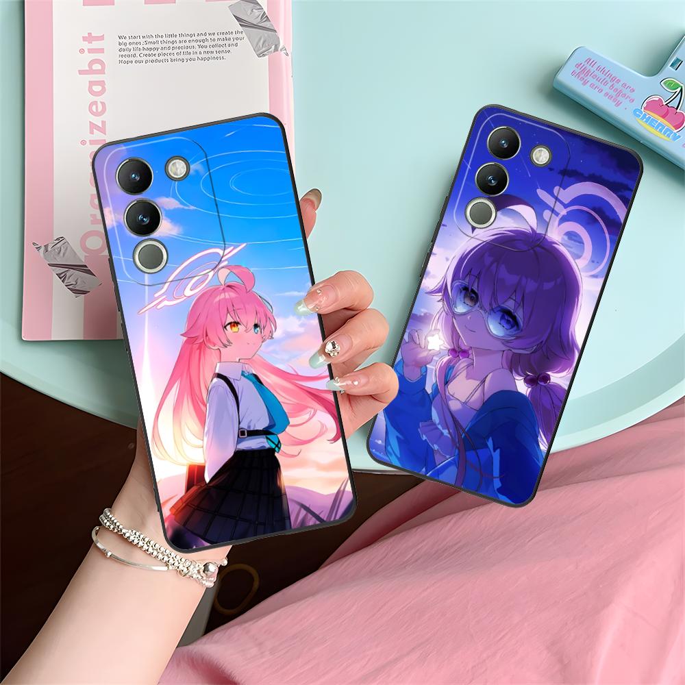 Blue Archive Takahashi Hoshino Matte Mobile Phone Case for VIVO Y77 76 75 74 73 72 58 56 55 51 50 38 36 Y19 Y18 Y03 Y01 5G