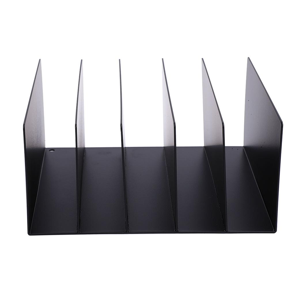 Desktop File Organizer 5 Compartments Iron Integrated Portable File Sorter Organizer for Home
