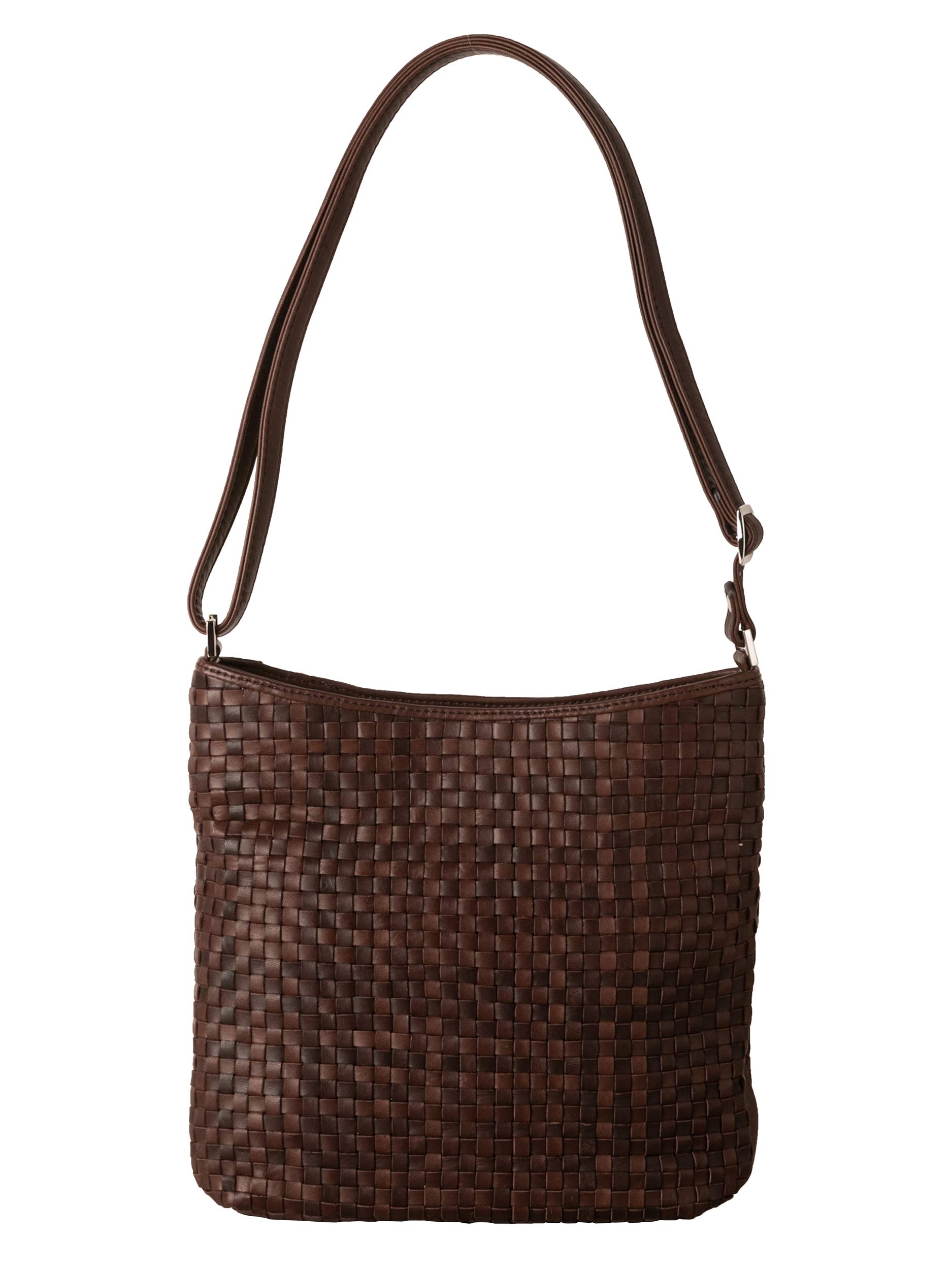 

BAG since Imai Bag Pony Mesh Shoulder Genuine Leather Bag Crossbody Pochette Horseskin Braided A5 Vertical [IMAI 1977] (33428 Chocolate) шоколадний