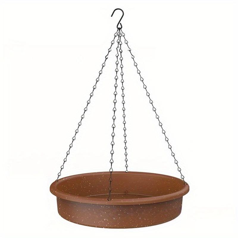 1Pc Hanging Plastic Garden Bird Bath Tray Bird Feeder for Outdoor Automatic Bathing Bird Bath