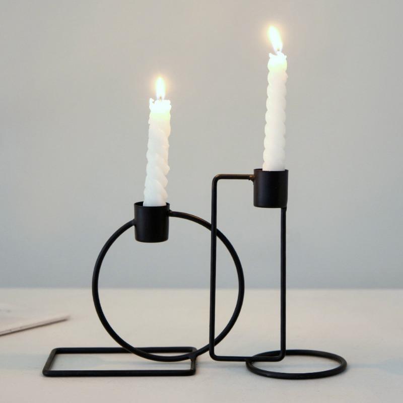 Home Candlestick OrnamentsRomantic Candlelight Dinner Props for Dining Tables Candle Bases