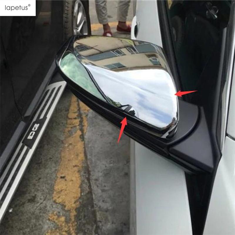 Car Side Rearview Mirror Cap Strip Protector Decoration Cover Trim Fit For Honda Civic 2016 2017 ABS Chrome Accessories Exterior
