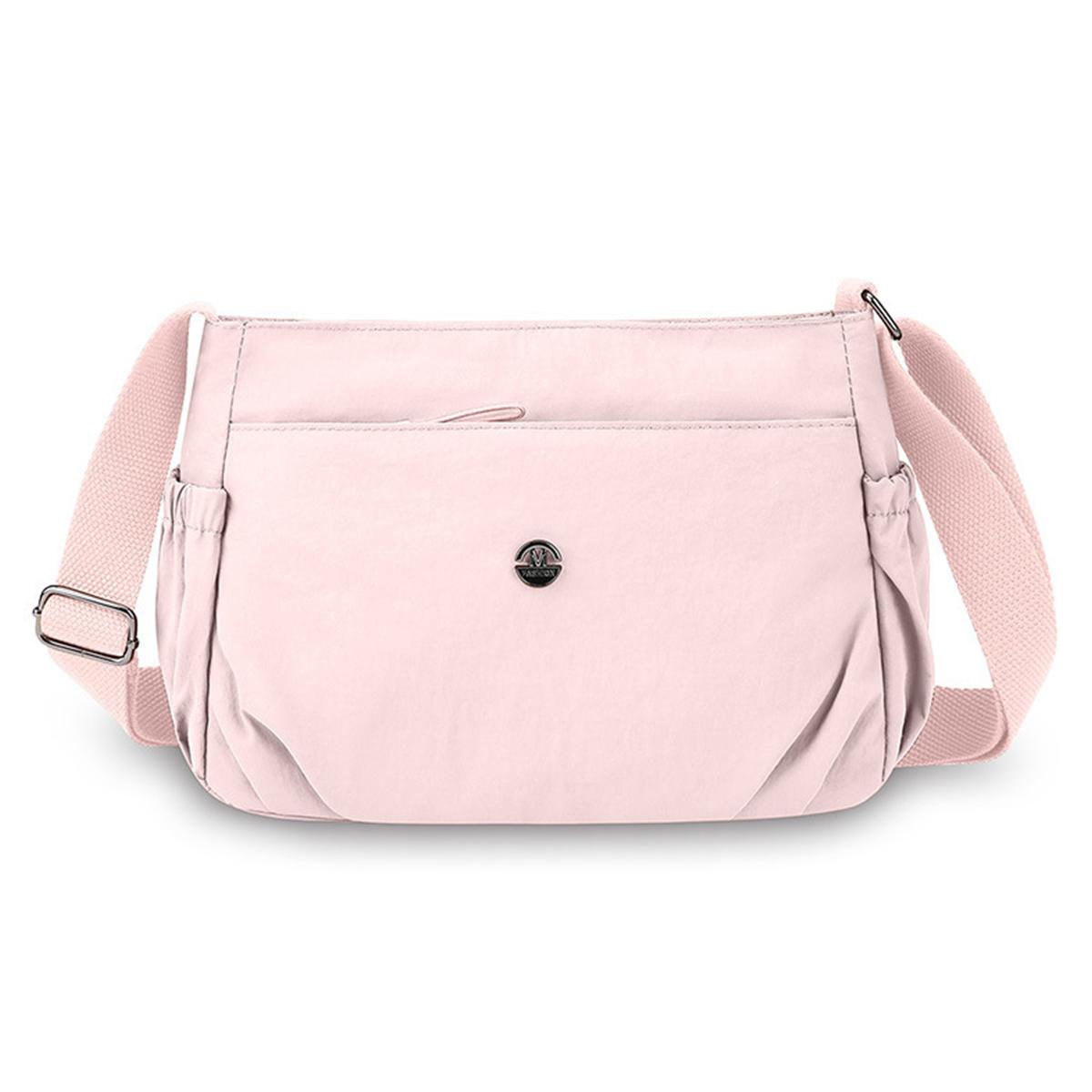Yiran bag Nieuwe effen kleur geplooide schoudertas, lichtgewicht casual en veelzijdige buitentas, modieuze commuter crossbodytas, A-ZMT