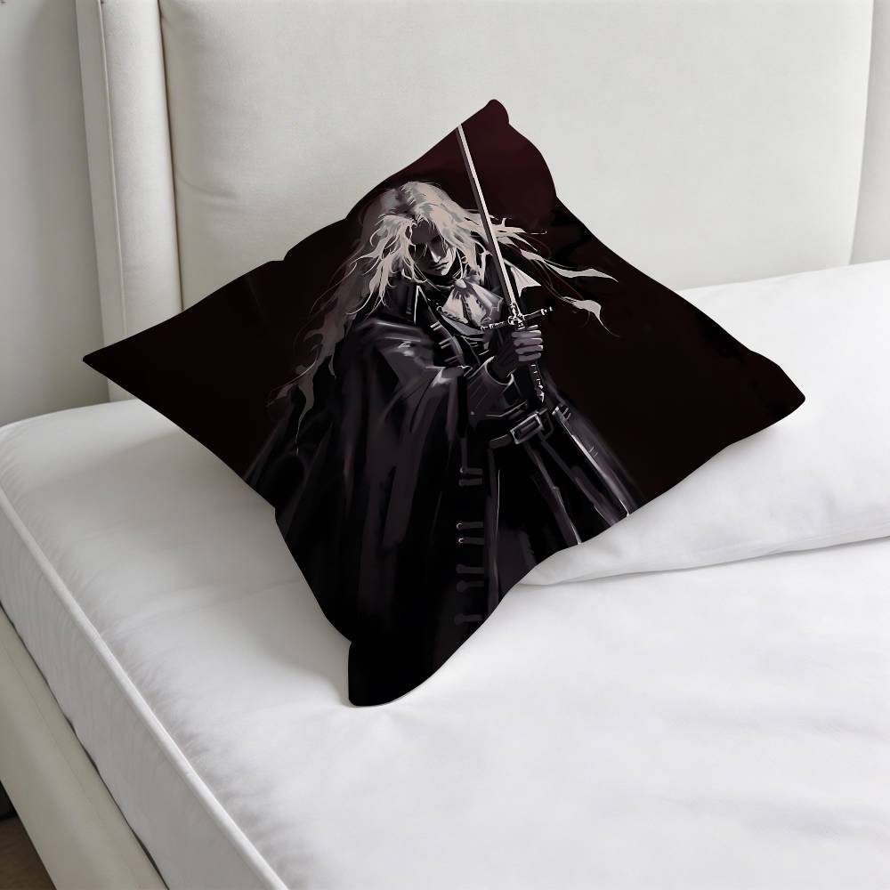 Game CCastlevania Alucard Decorative Square Pillow Cover Soft  Comfortable Pillow Case Sofa Bed Home Decoration
