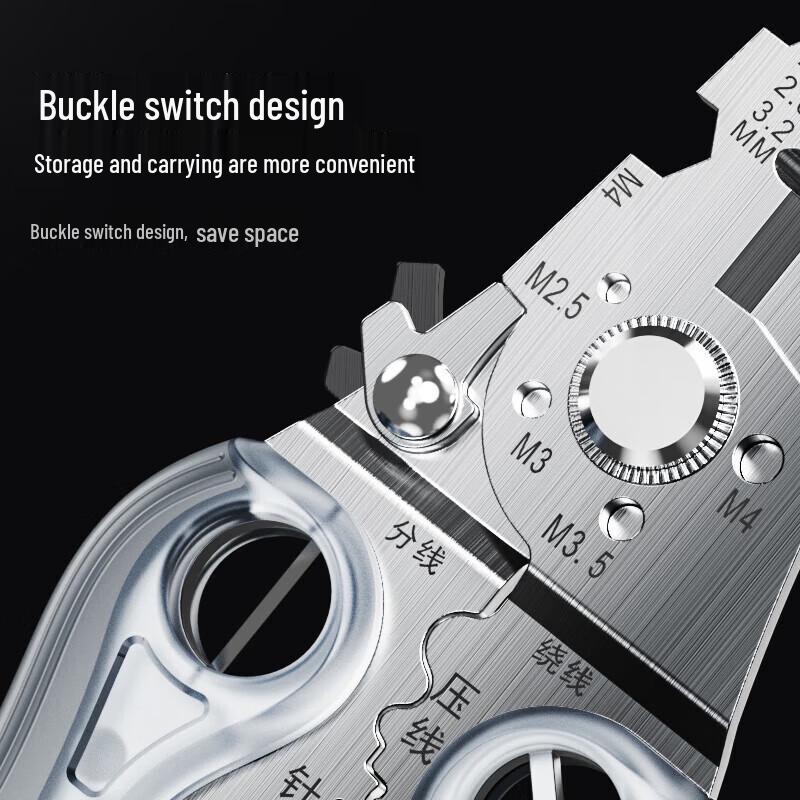 SAMZHE 7-inch Multi-function Wire Stripper Pliers