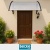 Arched Canopy Over the Entrance Door, Balcony Window Canopy, Black 150x80 GoGarden