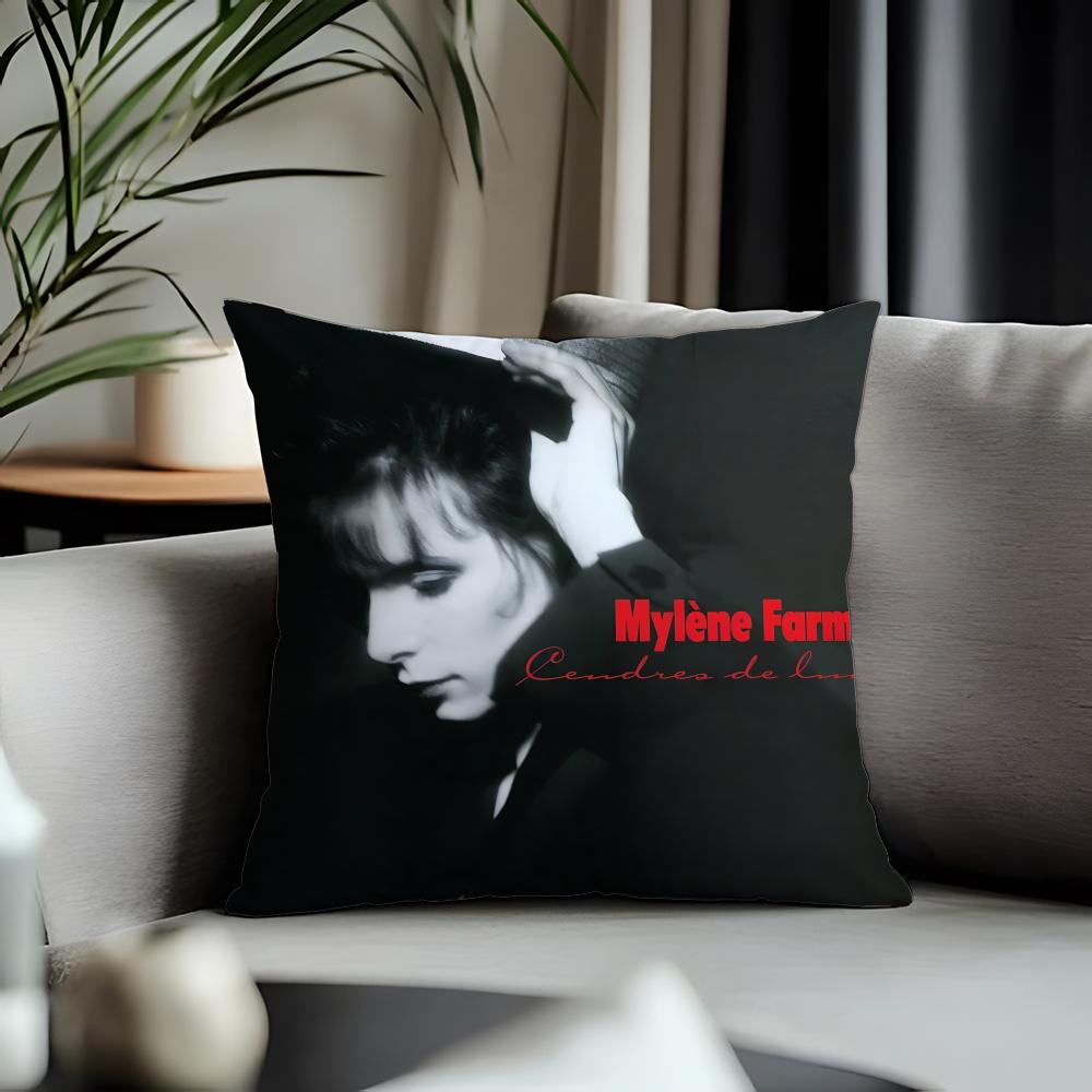 Fashion MMmylene Farmeread Cushion Cover Antidustmite Pillowcase Invisible Zipper Silky Short Plush Sofa Cushion Cover