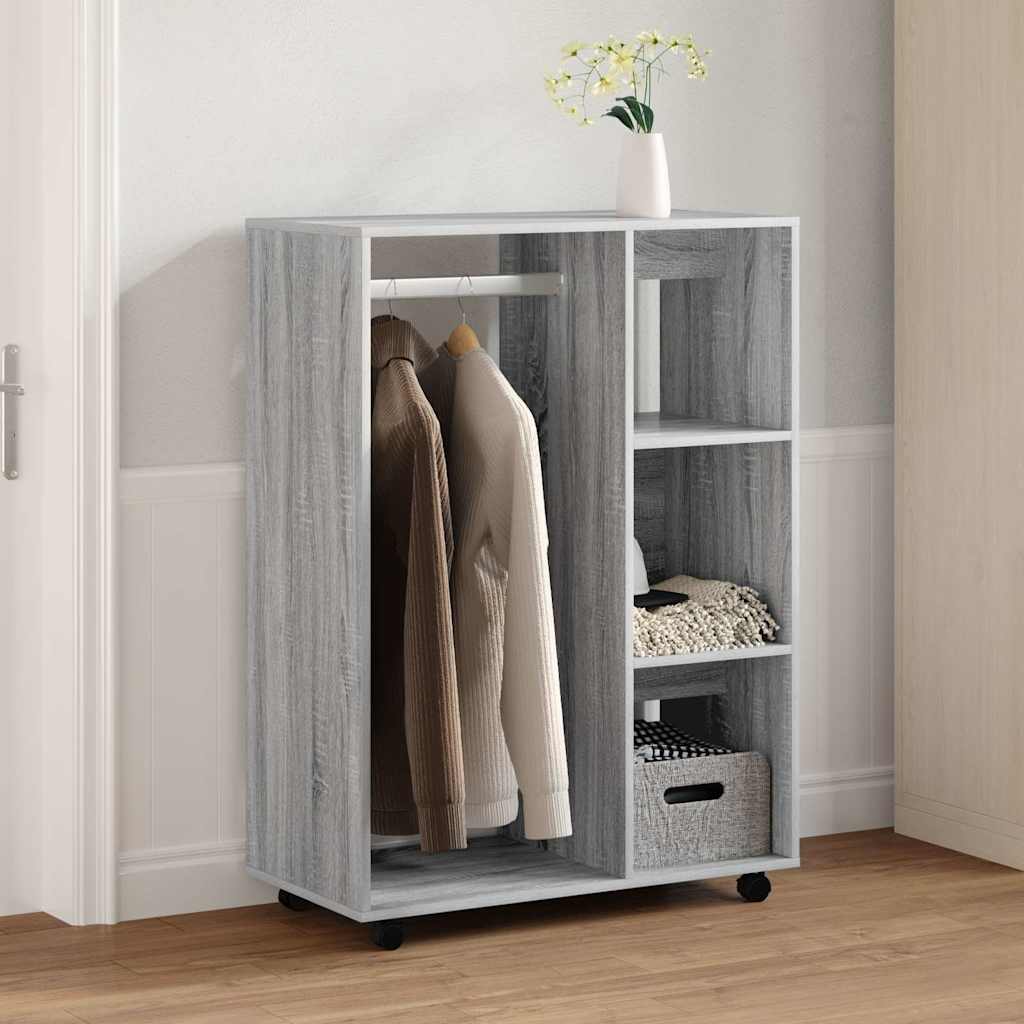 Wardrobe Gray Sonoma 80 x 40 x 110 cm Particleboard